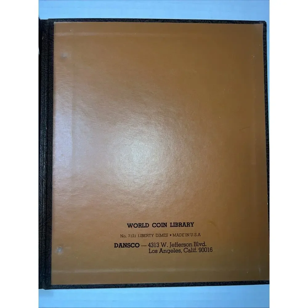 Dansco Coin Album #7121 designed for U.S. Liberty Head (Barber) Dimes 1892-1916